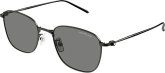 Montblanc MB0527SA Asian Fit 003 Mens Sunglasses Gunmetal Size 55