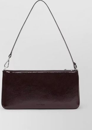 Courr&egrave;ges tr&egrave;s courr&egrave;ges varnished leather shoulder bag