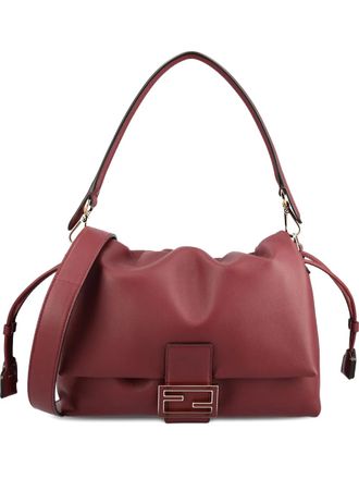 Fendi medium Mamma Baguette leather shoulder bag - Red
