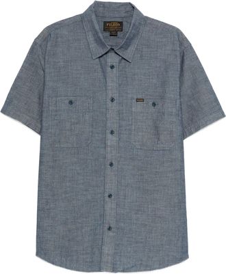 Filson S/S Geborduurd Chambray-shirt