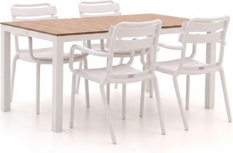 Forza Furniture Forza Vico/Fidenza 160cm dining tuinset 5-delig stapelbaar