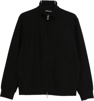 Emporio Armani sweatshirt met rits van katoenmix