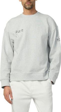 Joe's Relaxed Crewneck Graphic Sweatshirt in Light Heather Grey at Nordstrom Rack, Size Xx-Large