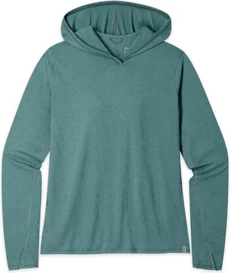 Stio | Womens Divide Hooded Pullover, Size Extra Small in Boundless Heather | Cotton