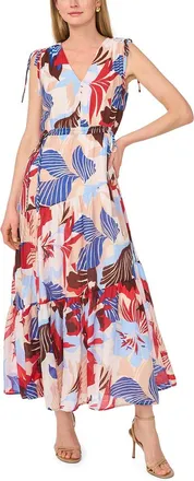 Vince Camuto V Neck Maxi Dress