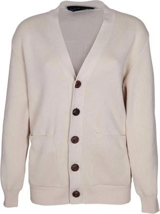 Golden Goose Beige Katoenen Vest met Dubbele Ster - Dames - Vesten - Beige - XS - Katoen - Truien & Vesten