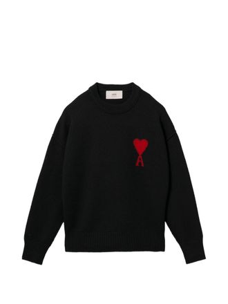 Ami Maglione girocollo in lana Ami De Coeur
