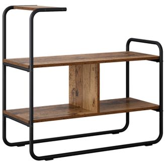 vidaXL Mesa Consola Madera Envejecida 80 X 35 X 75 Cm Vidaxl