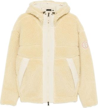 Napapijri Beige Textured Hood Jacket