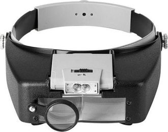OEM Diadema Con Lupa Manos Libres Para Relojeros Con Luz, Auriculares Con Lupa Y Luz Led, Para Relojeros, Joyeros Y Para Leer
