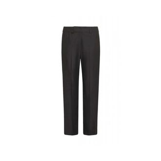 Marella Rechte Broek - Dames - Straight fit broeken - Zwart - M - Broeken