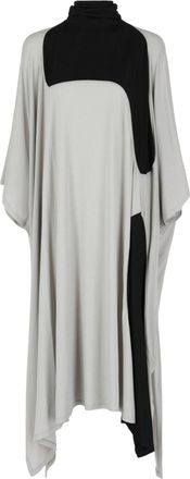 Ferragamo High Neck Kaftan With Sash Inlay