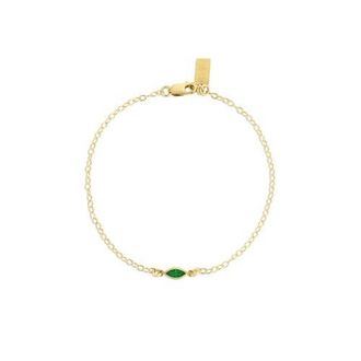 Set & Stones Marquise Birthstone Bracelet in Gold /May at Nordstrom
