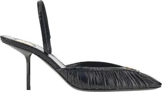 Saint Laurent Folie leather slingback pumps Woman 36