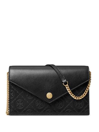 Tory Burch T-monogram mini bag - women - Leather - One Size - Black