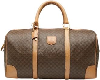 Celine Pre-owned Weekend Bags, female, Brown, Size: ONE SIZE Pre-owned Plastic Weekend Bag