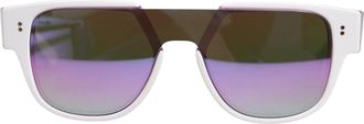 Dolce & Gabbana DG4356F White Acetate Aviator Shades Eyewear Womens Sunglasses (Pre-Owned)