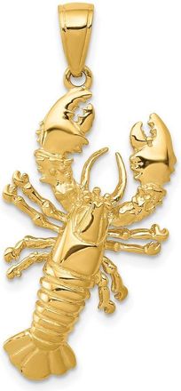 Diamond2Deal 14k Yellow Gold Lobster Pendant