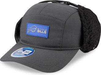 New Era Mens Charcoal Buffalo Bills 2025 Sideline Cold Weather Runner Dog Ear Adjustable Hat