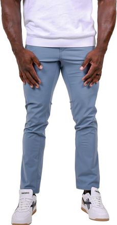 Maceoo Marthyr Slim Fit Pants in Blue at Nordstrom, Size 36