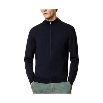 Roberto Ricci Design Cardigans, male, Blue, Size: XL Maxell Full Zip Knit