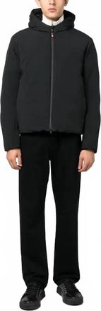Orlebar Brown Bunec Hooded Zip Fatening Jacket In Black