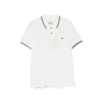 Vivienne Westwood Classic Embroidered-detail Cotton Polo Shirt