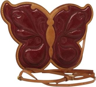 Louis Vuitton Pre-owned Cross Body Bags, female, Red, Size: ONE SIZE Pre-owned Vintage Patent Leather Shoulder Bag