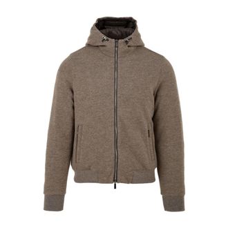 Moorer Coats - Heren - Vesten met rits - Bruin - XL - Hoodies & sweatvesten