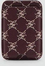 Mango Portacarte cellulare stampa logo bordeaux - Donna - Taglia unica - MANGO