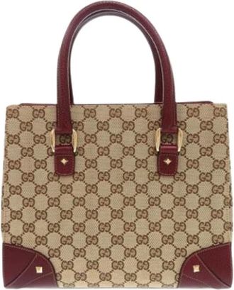 Gucci Pre-owned Handbags, female, Multicolor, Size: ONE SIZE Pre-owned Vintage Canvas Handbag