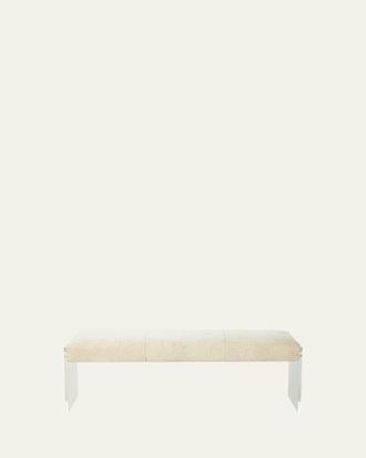 Interlude Home Wallis Shearling Bench