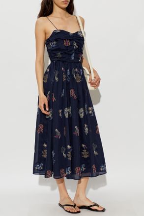 Munthe Dress Nova, Womens, Navy Blue