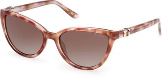 Guess Stijlvolle zonnebril in blauwe tint - Dames - Zonnebrillen - Bruin - 55 MM - Accessoires