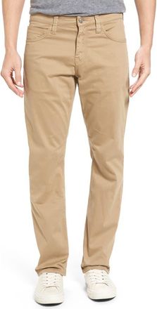 Mavi Matt Relaxed Straight Fit Jeans in British Khaki Twill at Nordstrom, Size 44 X 34
