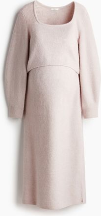 H&M MAMA 2-teiliges Set in Rippstrick - Pink