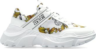 Versace Jeans Couture Sneakers Fondo Speedtrack - Heren - Sneakers - Wit - 43 EU - Leer - Schoenen