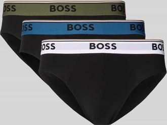 HUGO BOSS Slip aus Baumwoll-Mix 3er-Pack im Modell POWER in Black, Gr&ouml;&szlig;e XXL