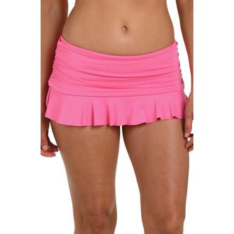 La Blanca Skirted Bikini Bottoms in Rose Pink at Nordstrom, Size 10