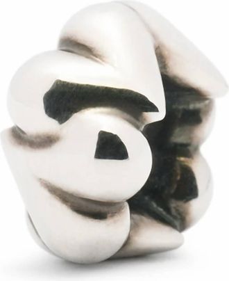 Trollbeads Womens Organic Hearts Bead Charm In Silver