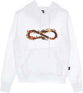 PROPAGANDA Witte Fire Logo Hoodie - Heren - Hoodies - Wit - XL - Katoen - Hoodies & sweatvesten