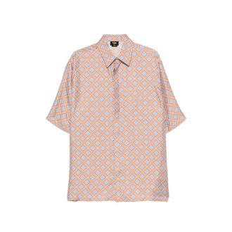 Fendi Geometric-print Short-sleeve Shirt