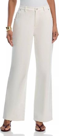 French Connection Inez Relaxed Leg Pants In Summer White