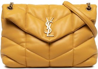 Saint Laurent Pre-owned Saint Laurent Medium Matelasse Lambskin Monogram LouLou Puffer Shoulder Bag Ladies PJROSWIFCECEAX0W