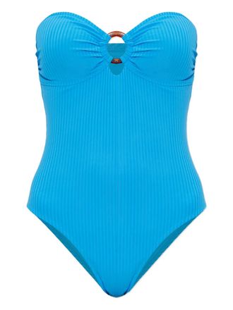 Melissa Odabash ring-detail swimsuit - Blu