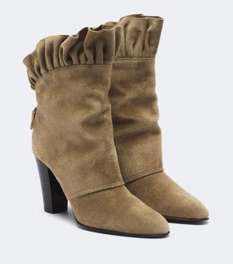Chlo&eacute; Chlo&eacute; Botines Anouk de ante con volantes
