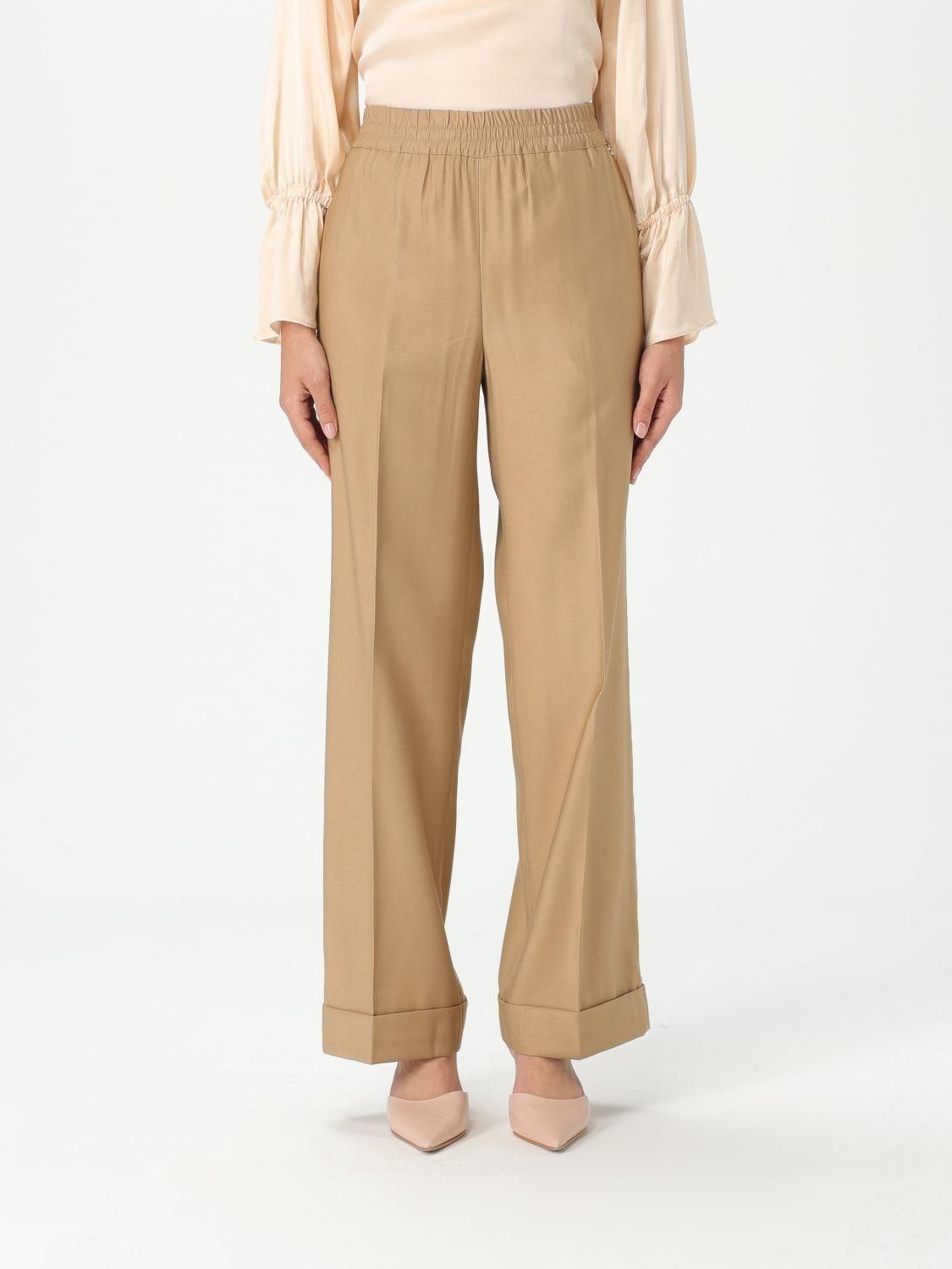 パンツ LIU JO Woman Pants Beige TA5264TS423 M9185 TA5264TS423 Liujo Jogging Pants With Sequins