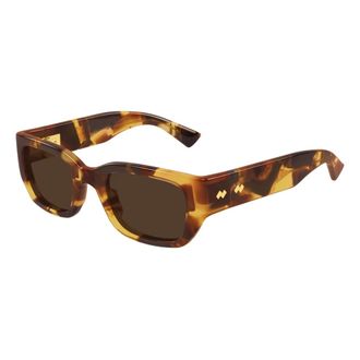 Bottega Veneta Sunglasses, unisex, Brown, Size: 51 MM Bv1400S Rectangular Sunglasses