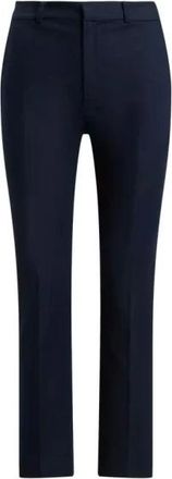 Ralph Lauren Broeken, Dames, Blauw, 3Xs, Slim-fit Broeken