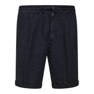Brunello Cucinelli Brunello Cucinelli, Casual Shorts, male, Blue, Size: L Linen Bermuda Shorts